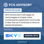 SKYX Platforms Corp. (NASDAQ: SKYX) (d/b/a SKYX Technologies) (the “Company” or “SKYX”), a highly disruptive smart home platform technology company with over 100 pending and issued patents globally and 60 lighting and home décor websites